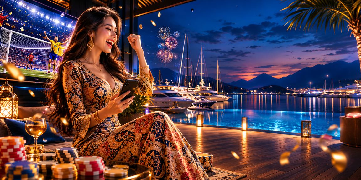 Suasana pertaruhan bermotif batik di Langkawi yang menggambarkan strategi permainan kad