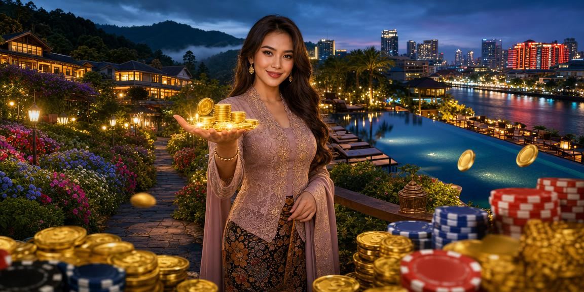 Pengguna mengakses aplikasi kasino gaya Melayu Malaysia melalui telefon pintar mudah alih